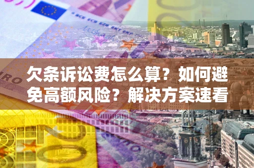 北京欠条诉讼费怎么算？如何避免高额风险？解决方案速看！