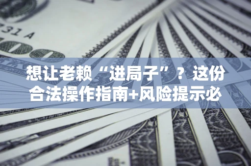 北京想让老赖“进局子”？这份合法操作指南+风险提示必须看！
